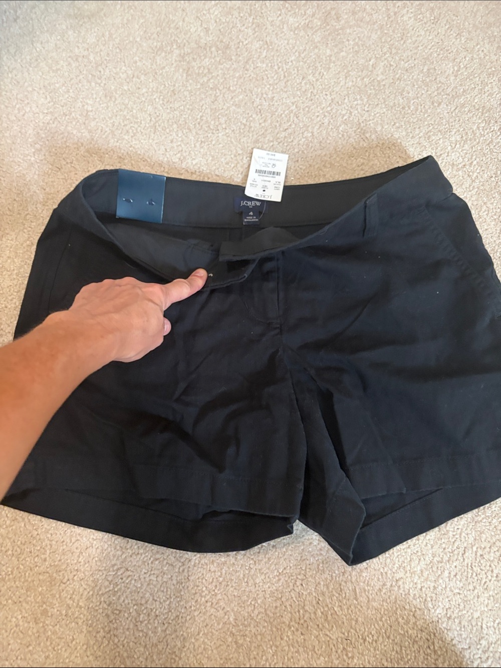 J. Crew Black Women's Shorts in size four brand new